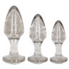 Ouch! Lot de 3 plugs Glitter Argentés
